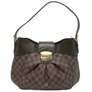 Authentic Louis Vuitton Siena MM Damier Ebene Crossbody Shoulder Handbag